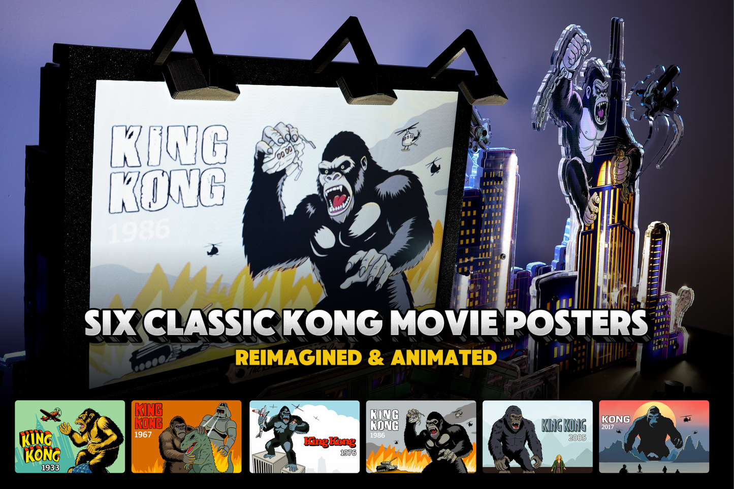 King Kong "8th Wonder" Pinball Topper by TEP