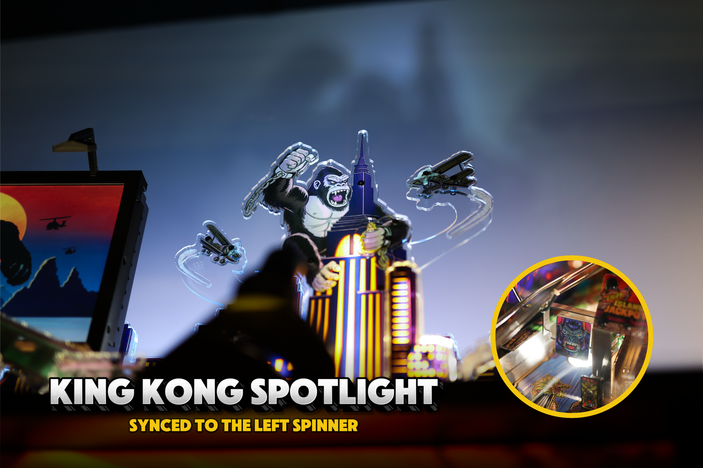 King Kong "8th Wonder" Pinball Topper by TEP