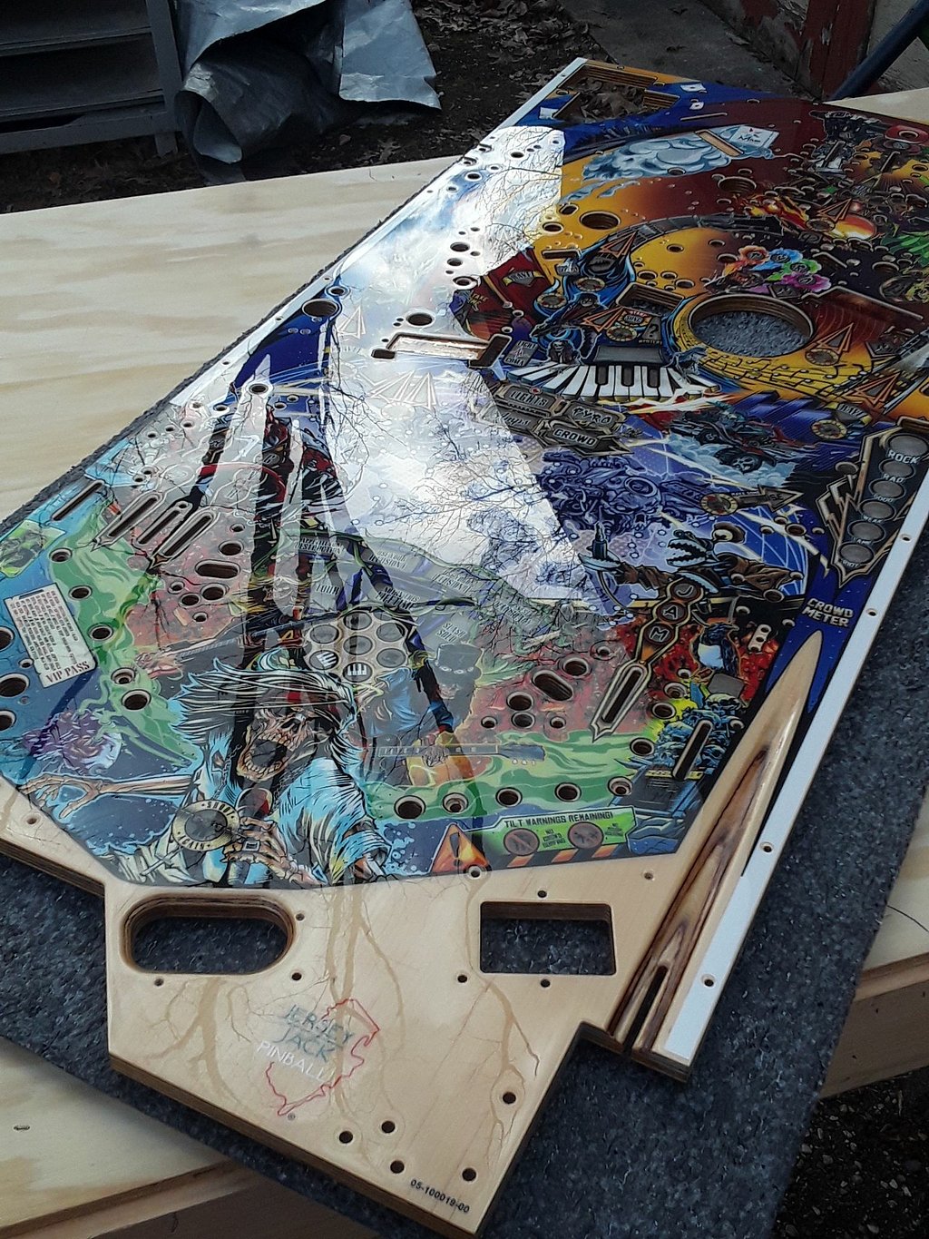 JJP Guns and Roses NOS playfields CE edition