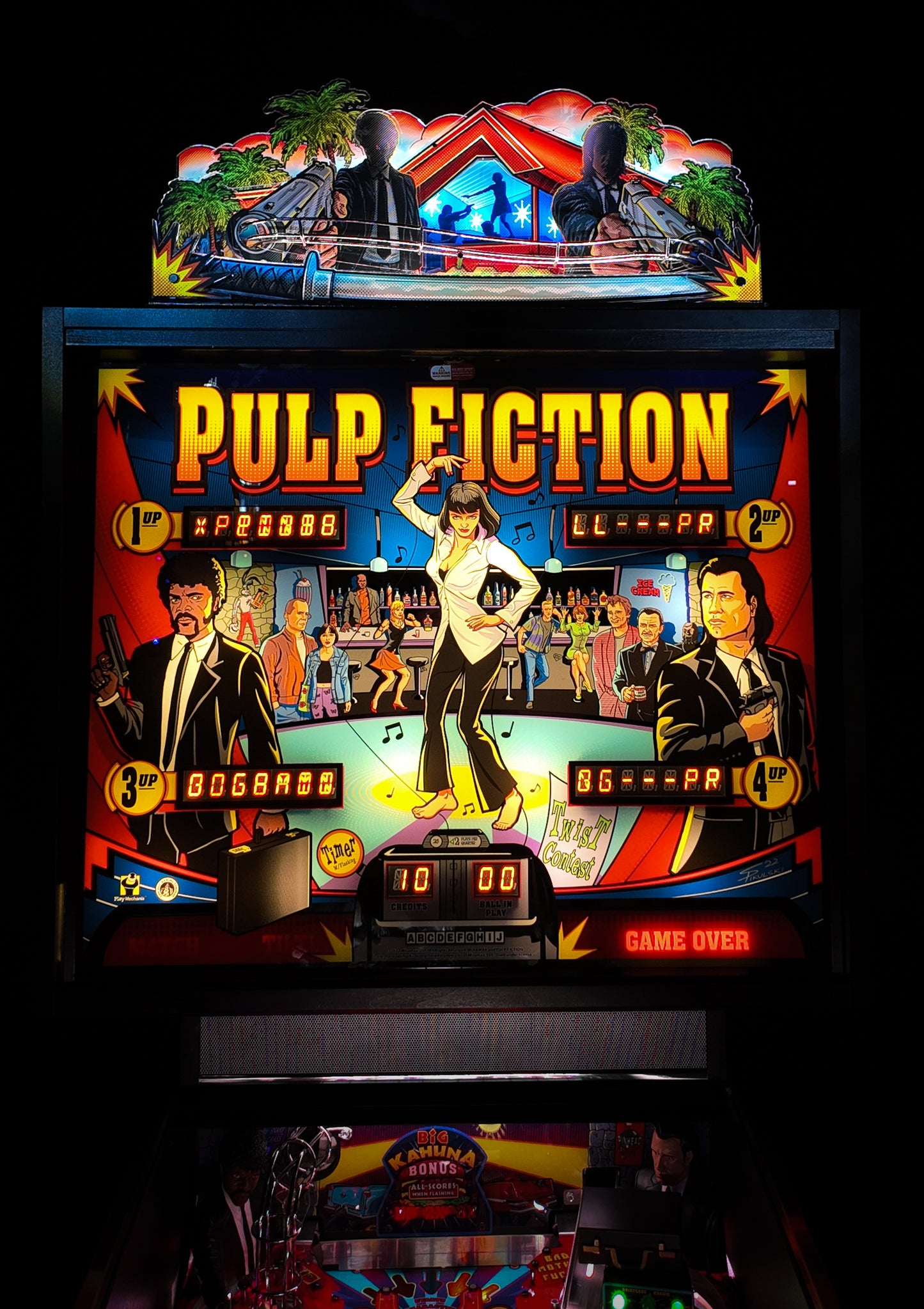 Pulp Fiction “Double Tap” Pinball Topper - Deposit