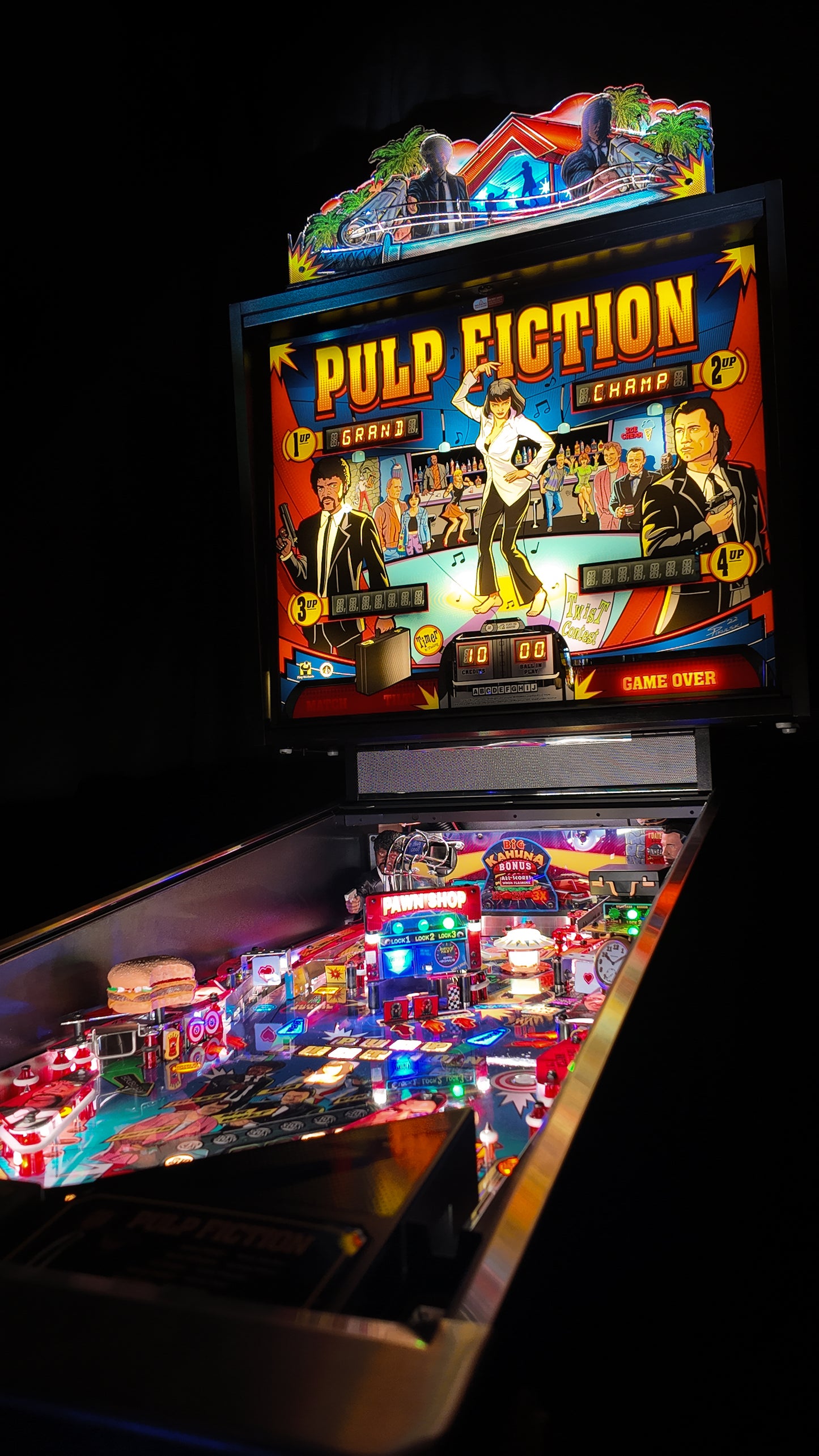 Pulp Fiction “Double Tap” Pinball Topper - Deposit