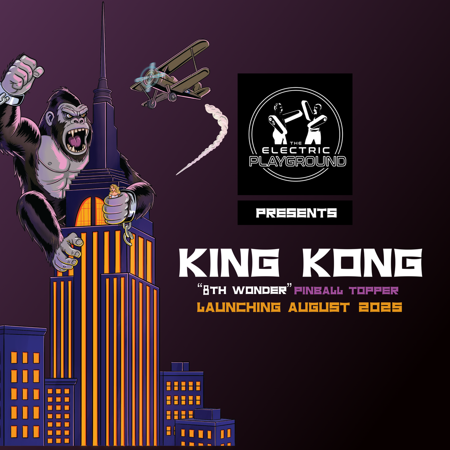 Coming soon ! King Kong "8th Wonder" Pinball Topper by TEP