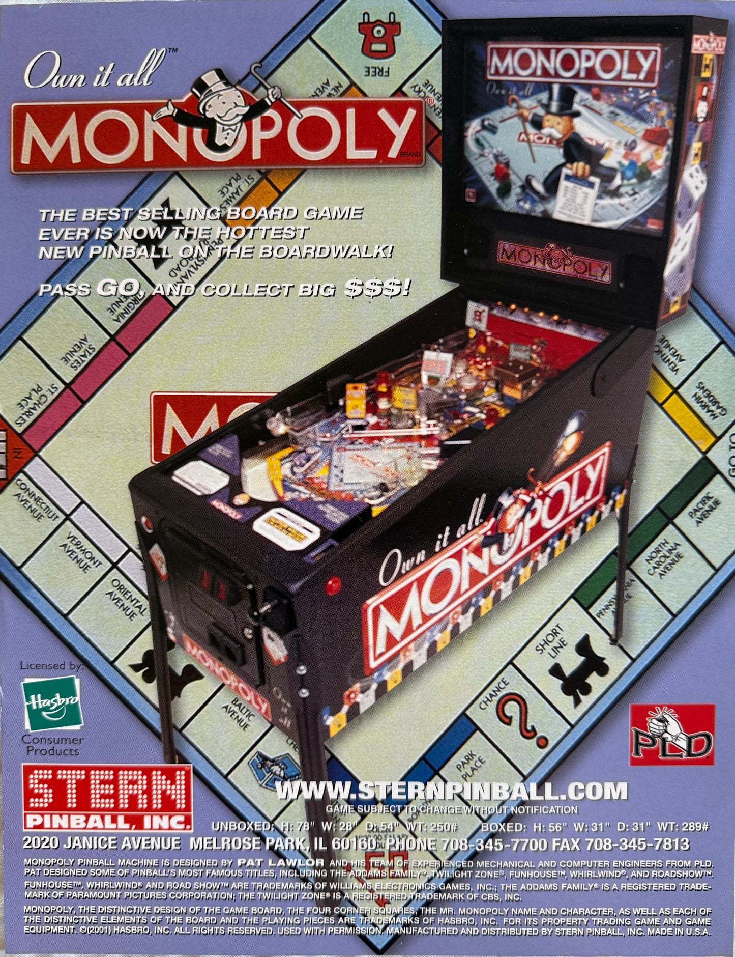 Monopoly pinball combo