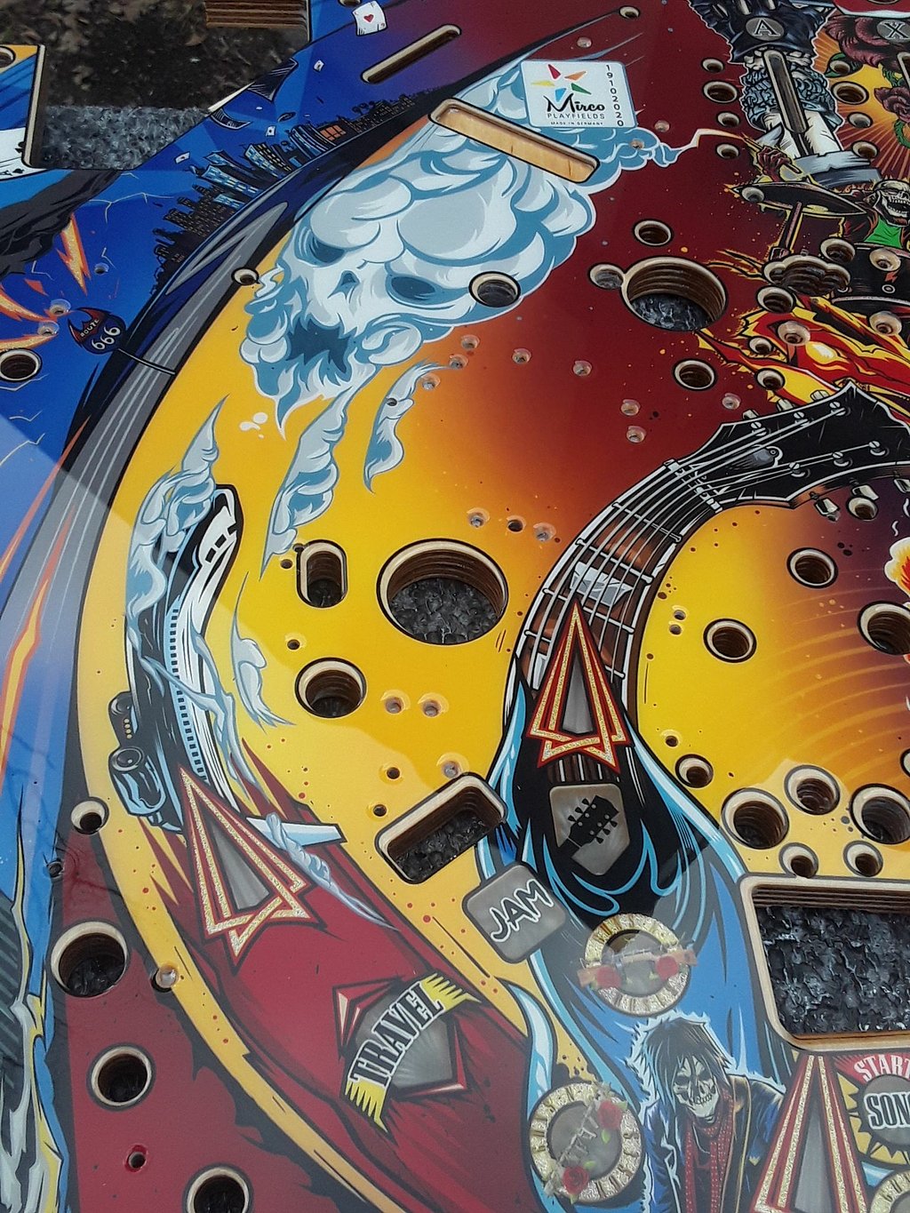 JJP Guns and Roses NOS playfields CE edition