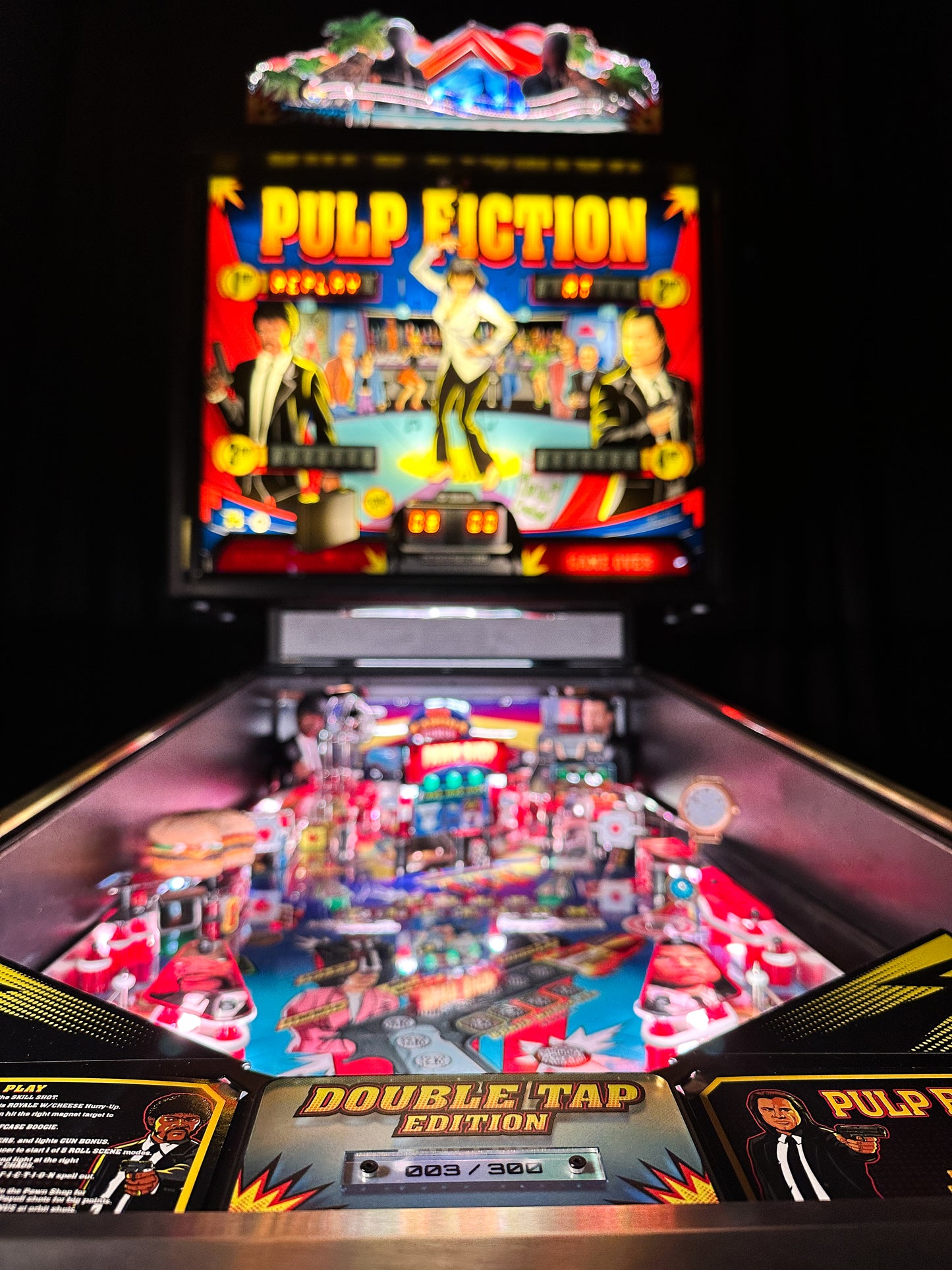 Pulp Fiction “Double Tap” Pinball Topper - Deposit