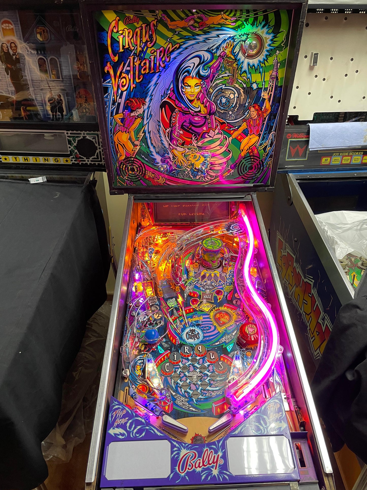 Cirqus Voltaire pinball machine for sale