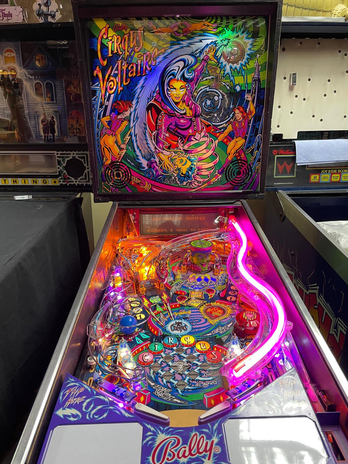 Cirqus Voltaire pinball machine for sale